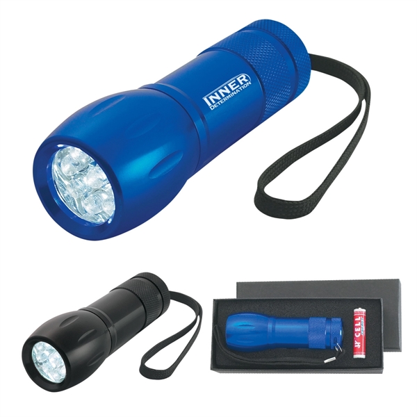 Aluminum LED Torch Light with Strap - Image 1
