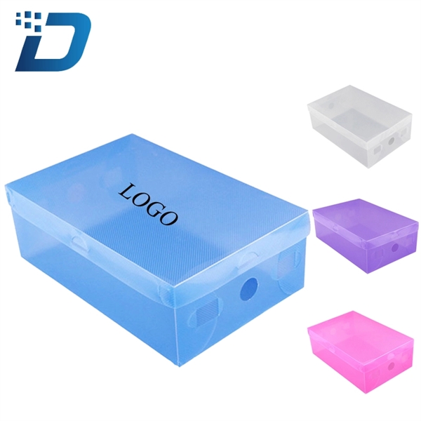 Transparent Plastic Shoe Storage Box - Image 1