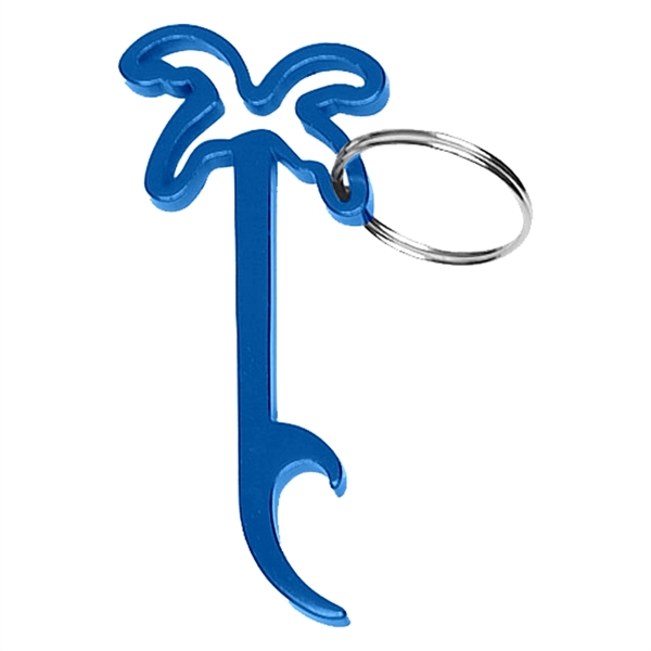 Palm Tree Bottle Opener Key Ring - Image 3