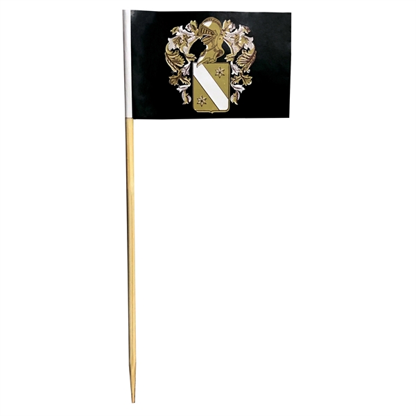 Custom Paper Toothpick Flags - Style A Flag Size 1.5" x 2.5" - Image 1