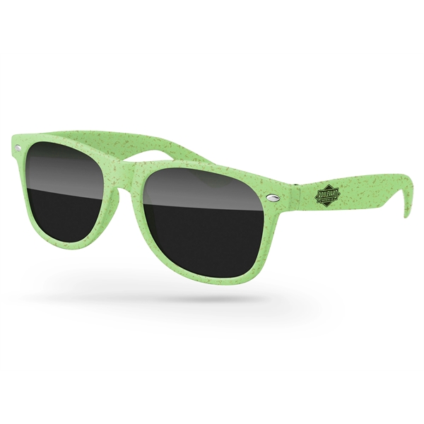 Wheat Retro Sunglasses w/1-color imprint - Image 1