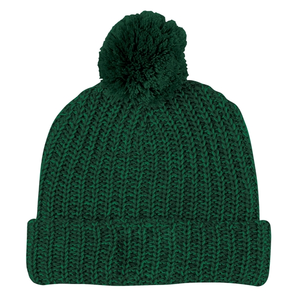 Grace Collection Pom Beanie With Cuff - Image 21