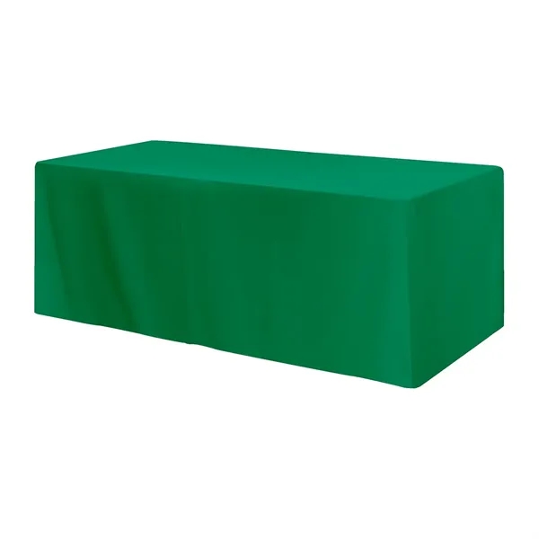 Fitted Poly/Cotton 3-sided Table Cover - fits 8' table - Image 2