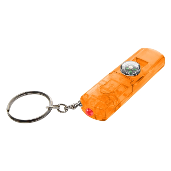 Whistle, Light And Compass Key Chain - Image 7
