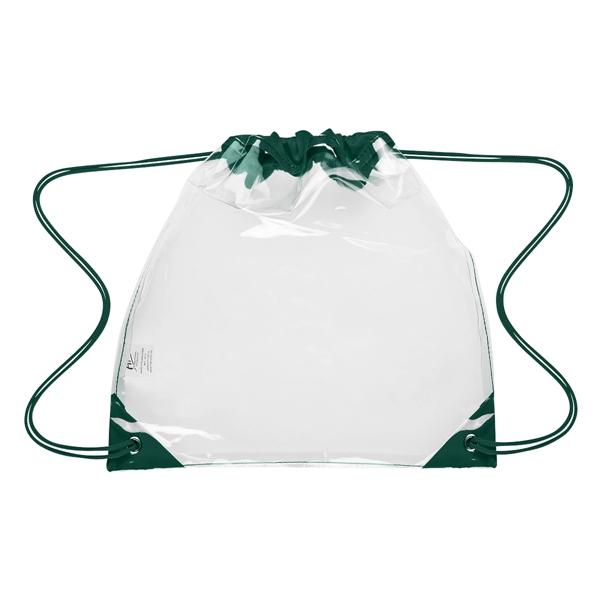 Touchdown Clear Drawstring Backpack - Image 9