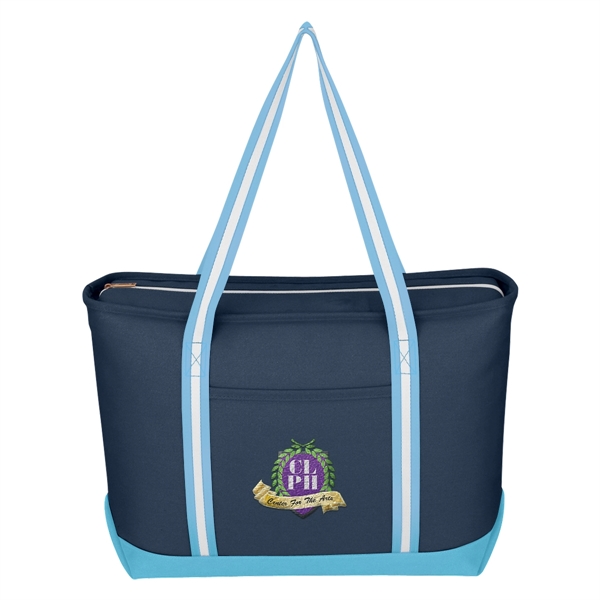 Large Cotton Canvas Admiral Tote Bag - Image 6