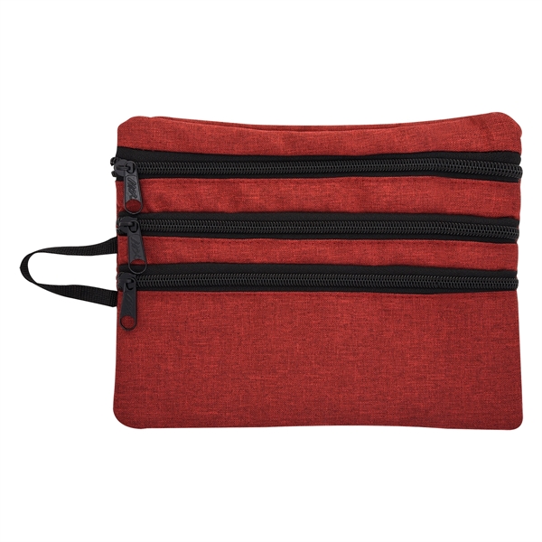 Heathered Tech Accessory Travel Bag - Image 3