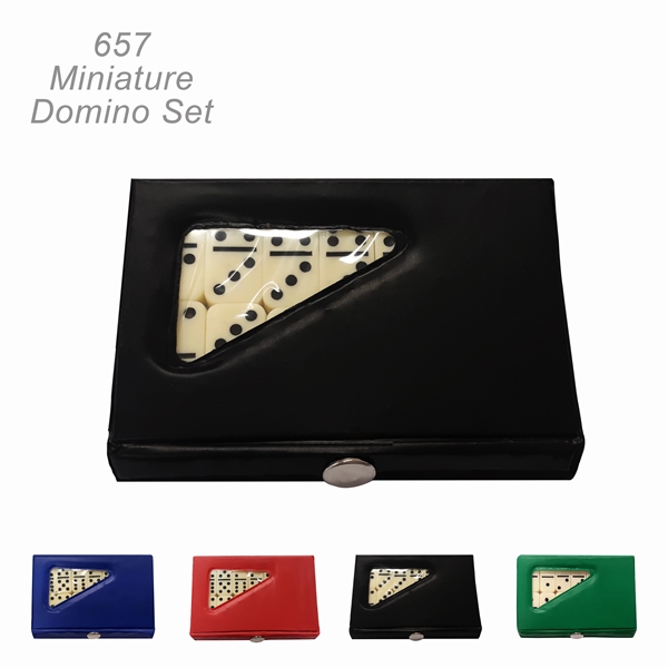 Compact 28 Piece Double Six Domino Toy Game Set - Image 2