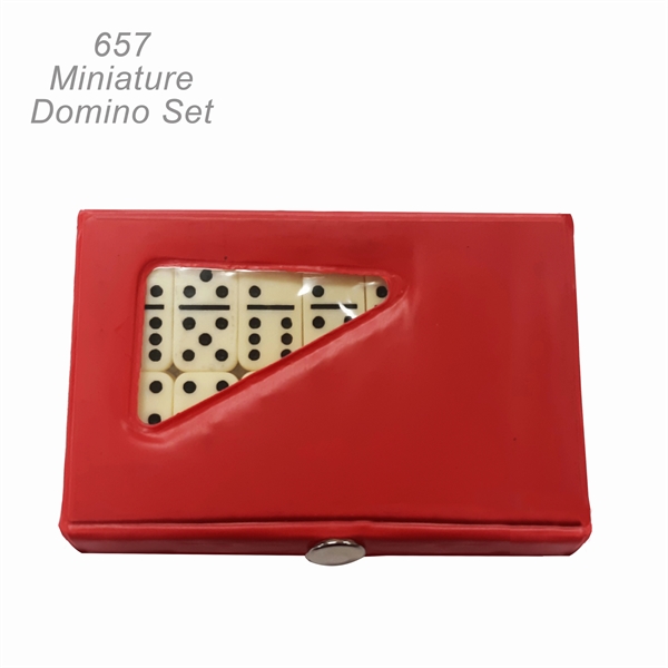 Compact 28 Piece Double Six Domino Toy Game Set - Image 9