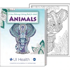 Animals Stress Relieving Coloring Book - Relax Pack