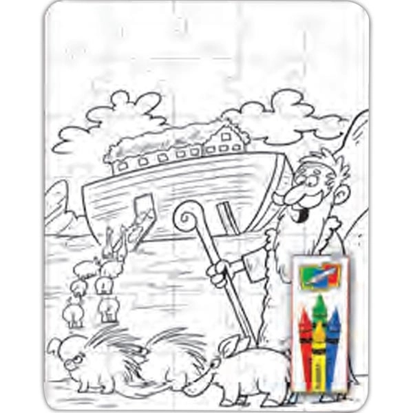 Coloring Puzzle Set - Noah's Ark (9 Pieces)