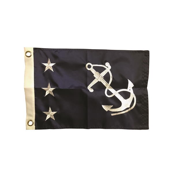 Applique & Embroidered Flag 16" x 24" Nylon - Image 1