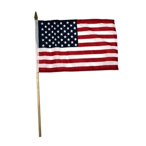 USA Printed Stick Flags - 12" x 18"
