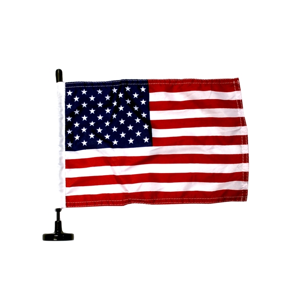 8" x 12" USA Printed Magnetic Car Flag - Image 1