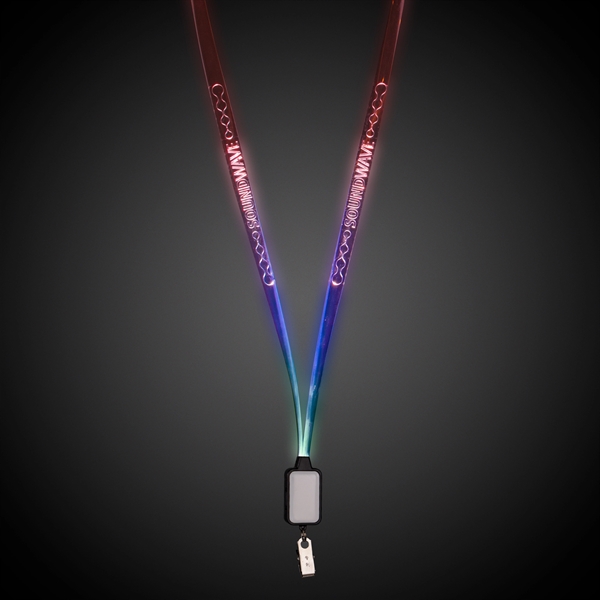 Light Up LED Lanyard with Badge Clip - Image 8