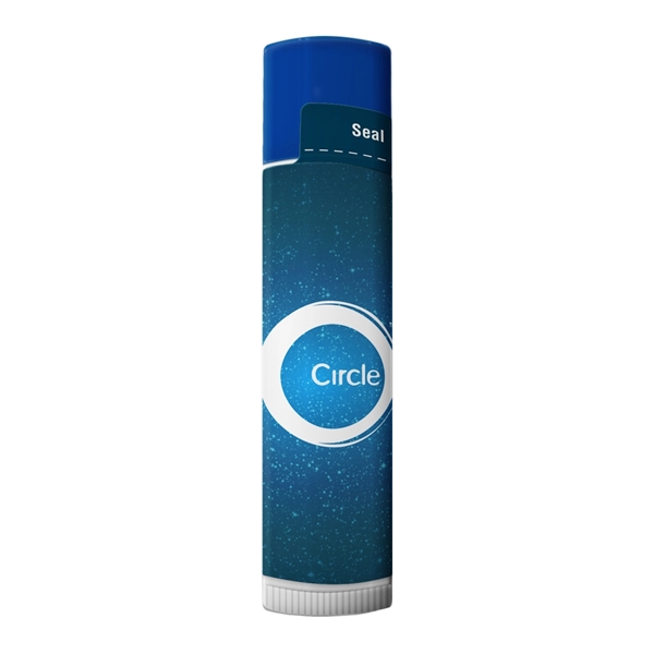 SPF 15 Lip Balm In White Tube With Colored Cap - Image 1