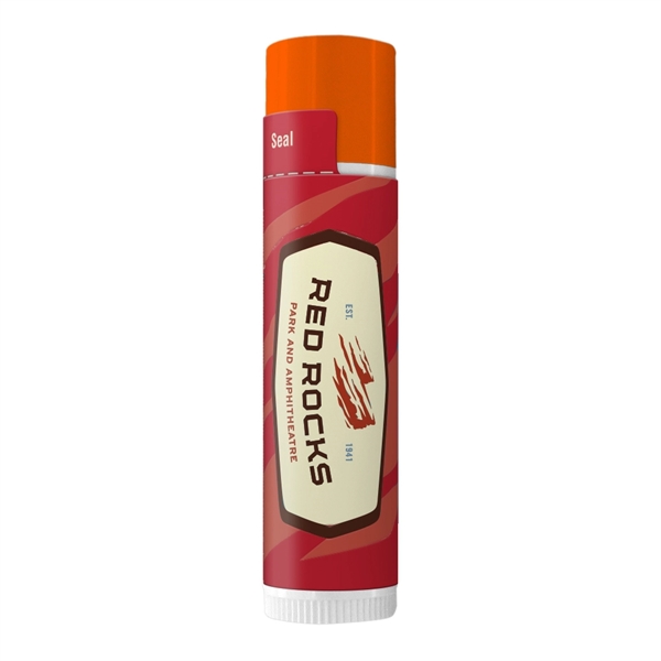SPF 15 Lip Balm In White Tube With Colored Cap - Image 3