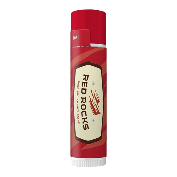 SPF 15 Lip Balm In White Tube With Colored Cap - Image 5