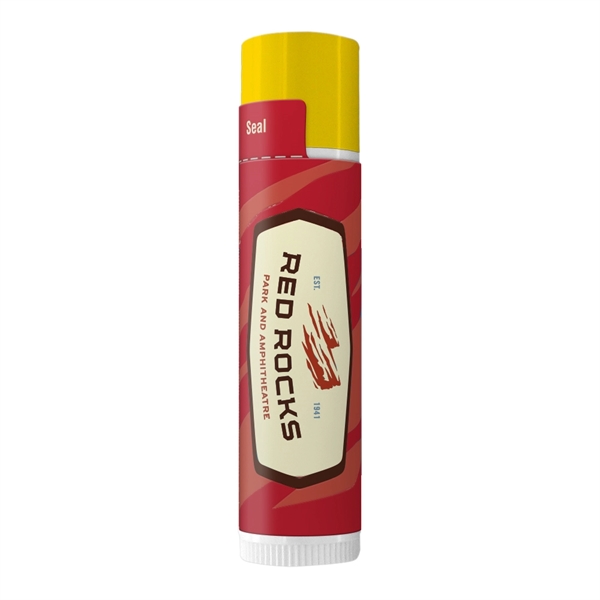 SPF 15 Lip Balm In White Tube With Colored Cap - Image 6