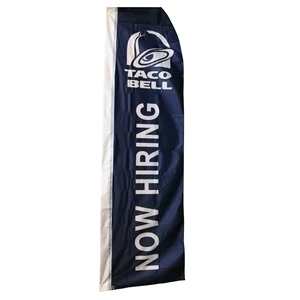 Custom Screen Sublimation Feather Flags - 15' x 2.5'