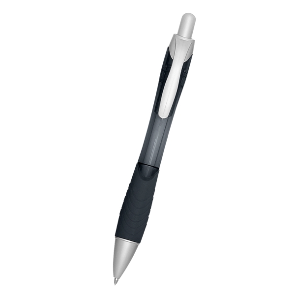 Rio Ballpoint Pen With Contoured Rubber Grip - Image 7