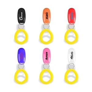 Pet Dog Training Clicker with Wrist Bands Strap