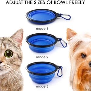 Collapsible Dog Bowl,Portable Travel Silicone Pet Bowl