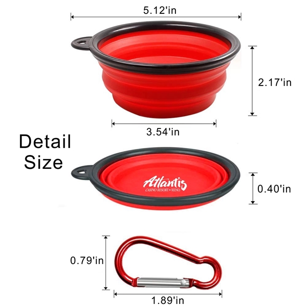 Collapsible Dog Bowl,Portable Travel Silicone Pet Bowl - Image 4