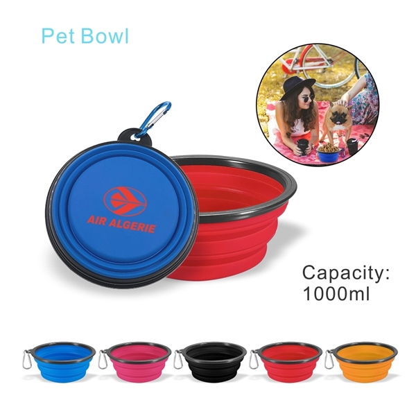 Collapsible Dog Bowl,Portable Travel Silicone Pet Bowl - Image 2