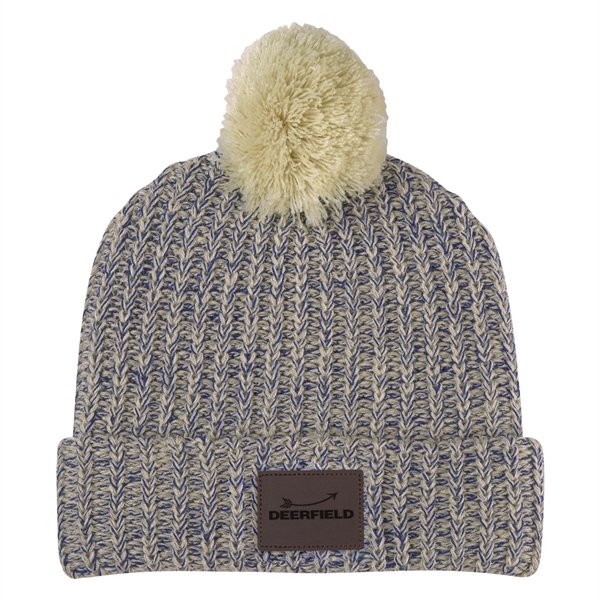 Grace Collection Pom Beanie With Cuff - Image 24