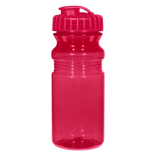 20 Oz. Poly-Clear Fitness Bottle With Super Sipper Lid - Image 4