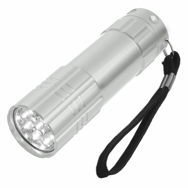 Aluminum LED Flashlight with Strap - Image 4
