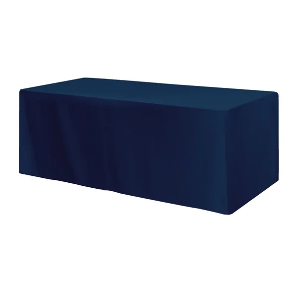 Fitted Poly/Cotton 4-sided Table Cover - fits 8' table - Image 2