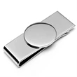 Stainless Steel Round Engravable Money Clip