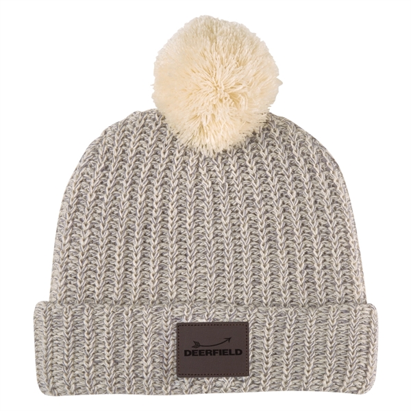 Grace Collection Pom Beanie With Cuff - Image 25