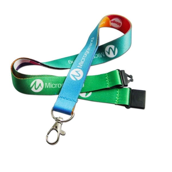 Dye-Sublimation Lanyard w/ Safety Breakaway ID Badge Holder - Image 2