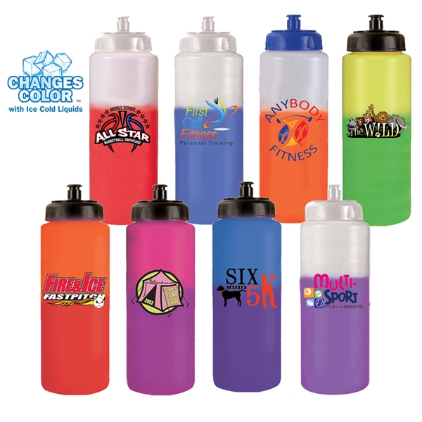 32 oz. Mood Sports Bottle With Push'nPull Cap, Full Color Di - Image 10