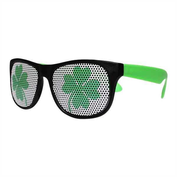 Shamrock Neon Green Billboard Sunglasses - Image 2