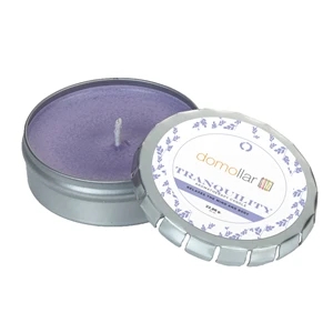 Aromatherapy Candle in Large Silver Push Tin