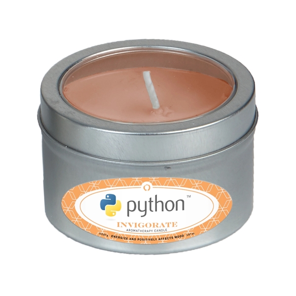 Custom Aromatherapy Candle in Small Window Tin - Image 2