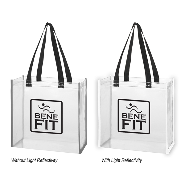 Clear Reflective Tote Bag - Image 2