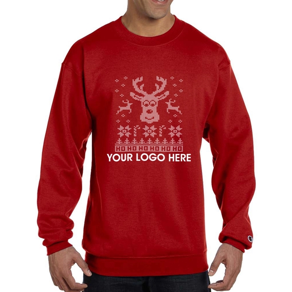 Champion Double Dry Eco Crewneck "Ugly Sweater" Sweatshirt - Image 4