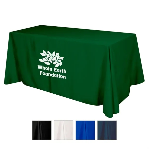 Flat Polyester 4-sided Table Cover - fits 6' standard table - Image 1