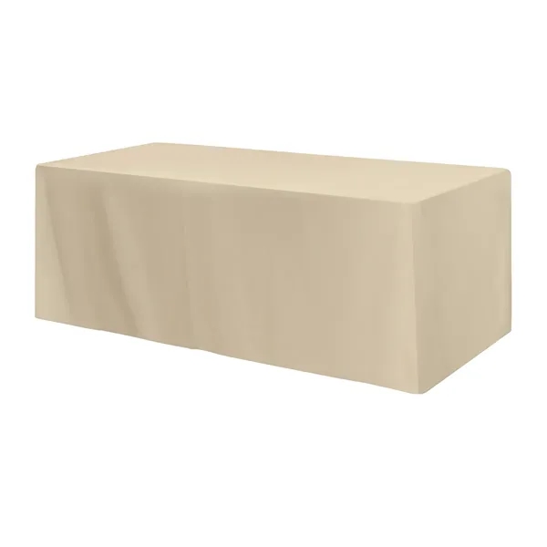 Fitted Poly/Cotton 4-sided Table Cover - fits 8' table - Image 3