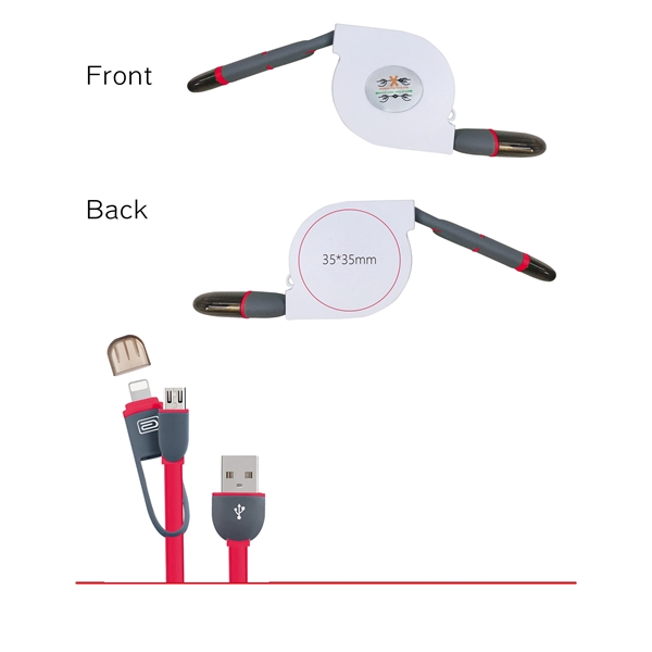 2-in-1 Retractable Charging Cable - Image 8