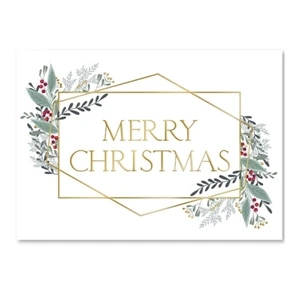 Merry Christmas Gold Card