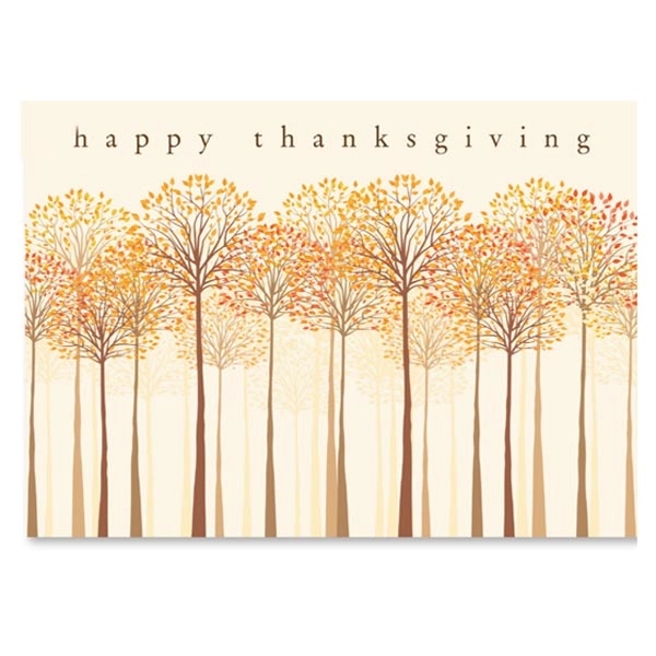 Thankful Trees Thanksgiving Card