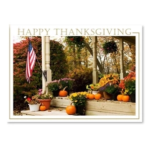 Patriotic Thanksgiving Card