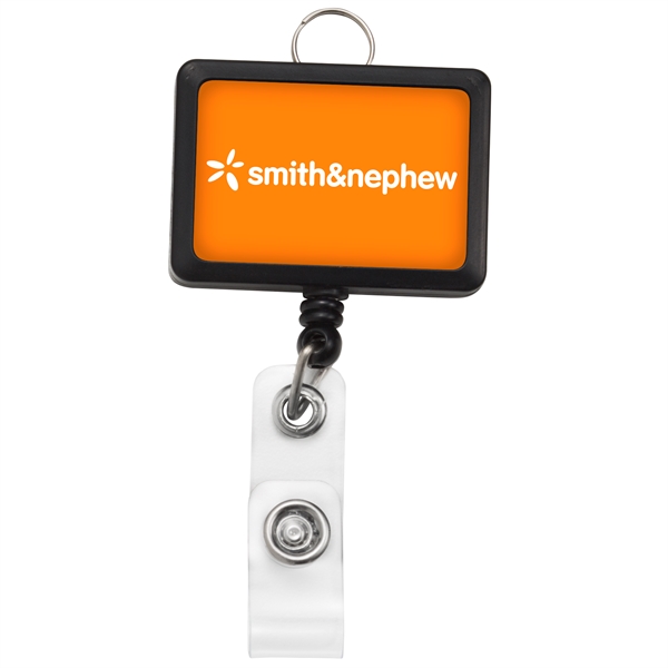 RECTANGLE BADGE REEL W/LANYARD ATTACHMENT - Image 4