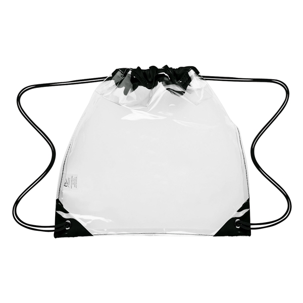 Touchdown Clear Drawstring Backpack - Image 12
